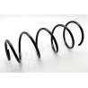 Coil spring for the front axle Peugeot 307 and Citroën C4 in silver on a white background