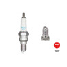 NGK CR9EH-9 spark plug for Honda, Yamaha, Kawasaki in silver on a white background
