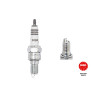NGK CR9EHIX-9 iridium spark plug for Honda, Yamaha, Kawasaki in silver on a white background