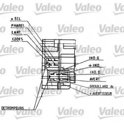 Volansko stikalo RENAULT 19, Clio 1, Espace 2 levo