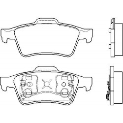 Bremsklötze NISSAN Primera, RENAULT Espace, Laguna, Megane, Vel Satis hinten