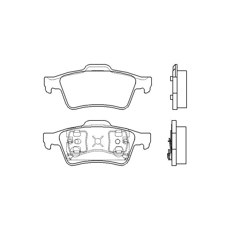 Brake pads NISSAN Primera, RENAULT Espace, Laguna, Megane, Vel Satis rear