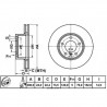 Bremsscheibe BMW 1 |E81, E82, E87, E88|, 3 |E90, E91, E92, E93|, Z4 |E89| vorne