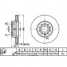 Bremsscheibe AUDI A3 |8P, 8V|, SEAT Altea, SKODA Superb, VW Golf vorne 288mm